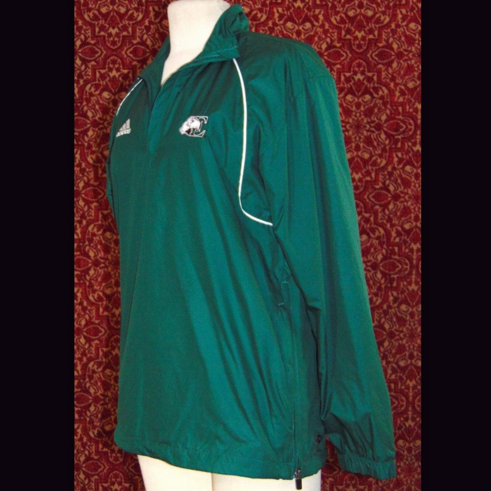NEW ADIDAS green polyester sport jacket XS ✨ - Picture 4 of 8